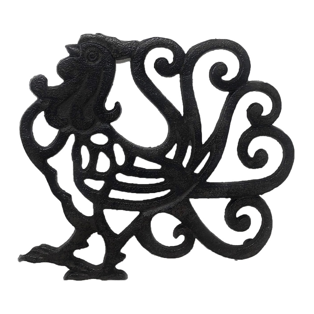 Country Rooster Tail Scrolls Trivet